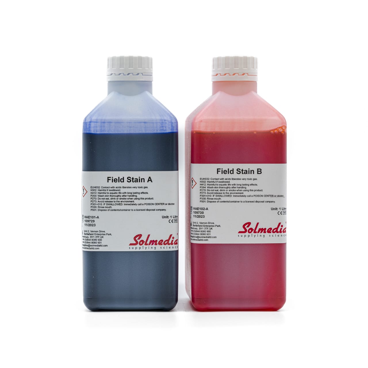 Field stain A and B Solutions